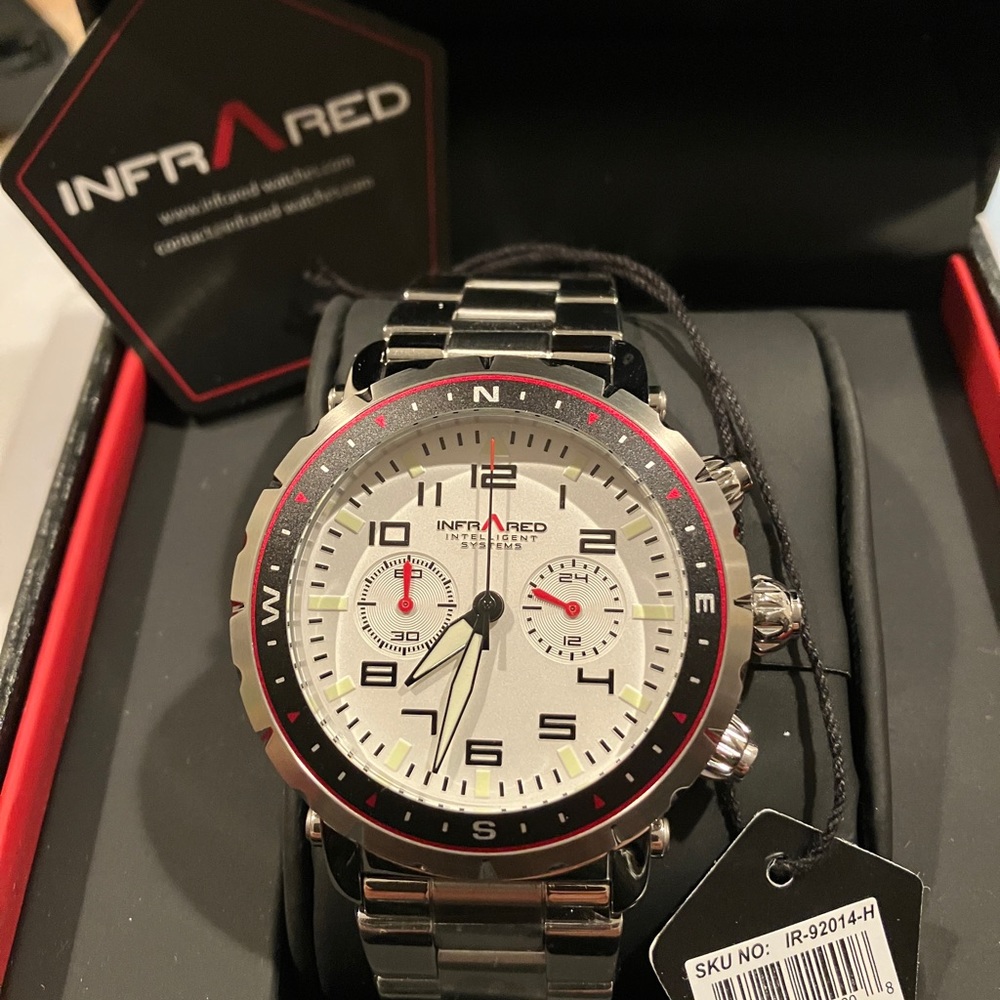 Infrared Genesis White Face Chronograph